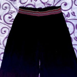 West Loop XL Black Wide Leg Beach Pants